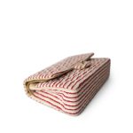 Red Striped Jersey Coco Sailor Flap Bag Medium LGHW - Image 8
