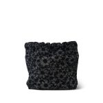 24B Black Floral Denim Quilted Mini 22 Bag - Image 5