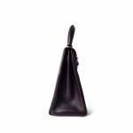 Kelly 28 Raisin Box Calfskin Palladium Plated [G] Stamp - Image 3