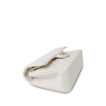 21B White Caviar Quilted Classic Flap Small Light Gold Hardware - Image 12