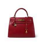 Kelly Sellier 28 Rouge Garange Courchevel Gold Plated G Square Stamp