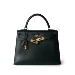 Kelly 28 Vert Fonce Box Calfskin Gold Plated [A] Stamp - Image 15