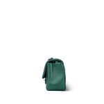 22A Iridescent Green Lambskin Quilted Mini Rectangular Single Flap Light Gold Hardware - Image 2