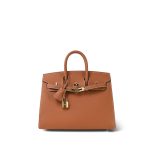 Birkin 25 Gold Epsom Gold Plated W Stamp - Image 3