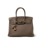 Birkin 30 Etoupe Togo Gold Plated C Stamp