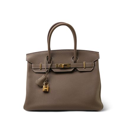 Birkin 30 Etoupe Togo Gold Plated C Stamp
