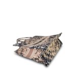 Dior Navy/Pink Tie Dye Canvas Embroidery Book Tote Large - Image 5