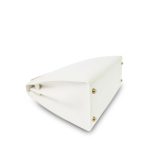 Kelly Sellier 28 White Veau Graine Gold Plated V Circle Stamp - Image 21