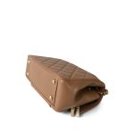 Beige Caviar Quilted Business Affinity Medium Flap Light Gold Hardware - Image 10