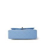 23P Light Blue Caviar Quilted Classic Flap Small Light Gold Hardware - Image 7