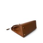 Vintage Kelly 28 Gold Courchevel Gold Plated (X) Stamp - Image 9