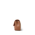 22S Caramel Lambskin Quilted Rectangular Flap Mini Light Gold Hardware - Image 2