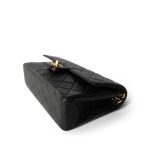 Vintage Black Lambskin Quilted Medium Classic Flap GHW - Image 10