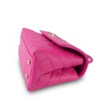 22K Pink Caviar Quilted Small Coco Handle Light Gold Hardware - Image 8