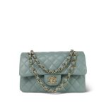 23C Dark Green Caviar Quilted Classic Flap Small LGHW - Image 11