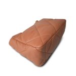 21K Caramel Lambskin Quilted 19 Flap Medium/Large Aged Gold Hardware - Image 7