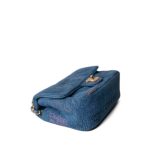 22P Denim Quilted Single Flap Small AGHW - Image 8