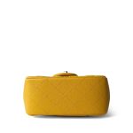 18S Yellow Caviar Quilted Mini Square Flap LGHW - Image 3