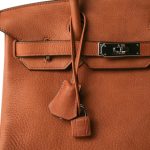 Birkin 30 Cuivre Taurillon Saddle Palladium Plated Z Stamp - Image 3
