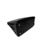 Kelly 28 Retourne Black Box Calfskin Gold Plated A Square Stamp - Image 11