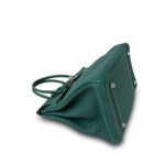 Birkin 30 Malachite Togo Palladium Plated D Stamp - Image 18