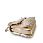 21S Gold Metallic Lambskin Quilted Trendy CC Small Light Gold Hardware - Image 5
