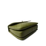 Dark Green Lambskin Quilted Trendy CC Small Light Gold Hardware - Image 9