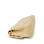 Light Beige Lambskin Quilted Classic Flap Small Gold Hardware - Image 3