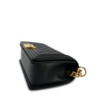 Black Caviar Quilted Boy Bag Old Medium Aged Gold Hardware - Image 6