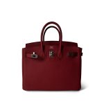 Birkin 25 Rouge Grenat Togo Palladium Plated D Stamp - Image 3