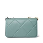 Tiffany Blue Lambskin Quilted 19 Wallet on Chain Mixed Hardware - Image 3