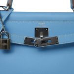 Kelly 28 Retourne Candy Celeste Mykonos Epsom Palladium Plated [O] Stamp - Image 12