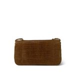 Beige Lizard Mini Rectangular Flap Aged Gold Hardware - Image 2