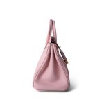 Birkin 25 Rose Sakura Swift Gold Plated X Stamp - Image 3