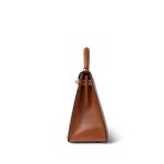 Kelly 28 Gold Courchevel Leather Gold Plated Hardware V Circle Stamp - Image 14
