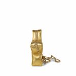Gold Metallic Lambskin Quilted CC Walk of Fame Star Bag LGHW - Image 3