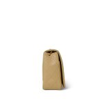 Light Beige Lambskin Quilted Full Flap Bag Gold Hardware - Image 8