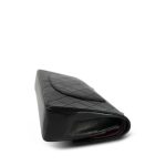Black Lambskin Quilted Medium Double Flap Bag GHW - Image 9