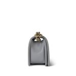 Grey Caviar Quilted Boy Bag Small LGHW - Image 10