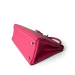 Kelly 28 Rose Tyrien (Candy Color) Epsom Palladium Hardware [O] Stamp - Image 9