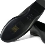 24P Black Lambskin Camellia CC Patent Cap Toe Ballerina Flats Size 36.5 - Image 9