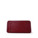 Birkin 30 Rouge Box Calfskin Gold Plated F Square Stamp - Image 16
