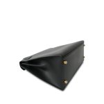 Kelly Sellier 28 Black Box Calfskin Gold Plated X Circle Stamp - Image 15