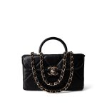 23k Black Shiny Mini Box Bag Vanity LGHW - Image 11