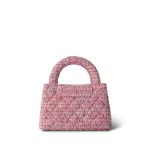 24P Pink Tweed Quilted Nano Kelly Shopper Aged Gold Hardware - Image 4