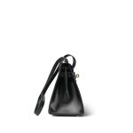 Mini Kelly Sellier 20 Black Box Calfskin Gold Plated M Circle Stamp - Image 13