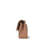 23B Dark Beige Caviar Quilted Classic Flap Small Light Gold Hardware - Image 3