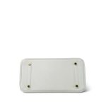 Birkin 30 White Clemence Gold Plated O Square Stamp - Image 9