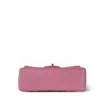Light Pink Lambskin Quilted Mini Top Handle Light Gold Hardware - Image 3