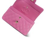 21P Pink Caviar Quilted Classic Flap Small LGHW - Image 5